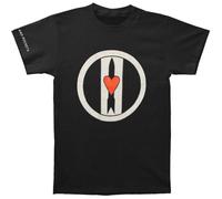 Love and Rockets - Logo Discharge Mens T-Shirt in Black Black