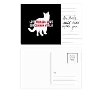 Love Animals Love Our Common World Postcard Card Important Person Anniversary
