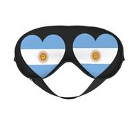 Love Argentina Flag 1 Love Argentina Flag Sleep Masks Adjustable Strap Soft Eye Mask for Women Men Travel Work Home