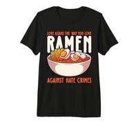 Love Asians The Way You Love Ramen Against Hate Crimes Premium T-Shirt