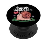 Love At A Snails Pace Romantic Snail Forestcore Art PopSockets Adhesive PopGrip