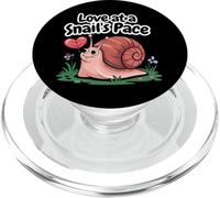 Love At A Snails Pace Romantic Snail Forestcore Art PopSockets PopGrip for MagSafe