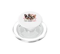 Love At First Bark French Bulldog Puppy Couple PopSockets PopGrip for MagSafe