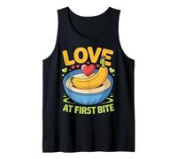 Love At First Bite Banana Bowl Design Tank Top