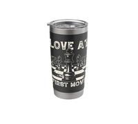 Love At First Move Chess Stainless Steel Insulated Tumbler