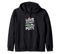 Love At First Putt Golf Romance Zip Hoodie