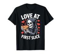 Love at First Slice Funny Valentines Day Pizza Lover T-Shirt
