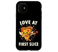 Love At First Slice Pizza Cupid Valentine Pun Case for iPhone 11
