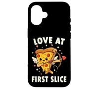 Love At First Slice Pizza Cupid Valentine Pun Case for iPhone 16