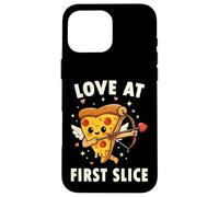 Love At First Slice Pizza Cupid Valentine Pun Case for iPhone 16 Pro Max