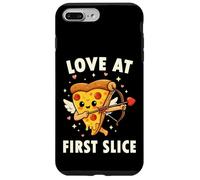 Love At First Slice Pizza Cupid Valentine Pun Case for iPhone 7 Plus/8 Plus