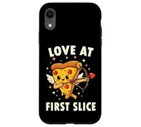 Love At First Slice Pizza Cupid Valentine Pun Case for iPhone XR
