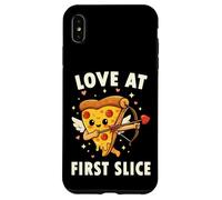 Love At First Slice Pizza Cupid Valentine Pun Case for iPhone XS Max
