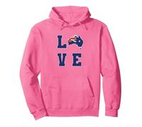 Love Australia Pullover Hoodie, Adult Unisex, Bright Pink, Large
