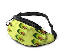 Love Avocado Vegan Fanny Pack for Women Men Fashion Waist Bag Hip Bum Bag with Adjustable Belt for Travel Outdoors Sports Running