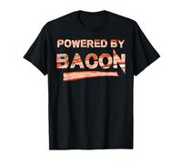 Love Bacon Powered By Bacon Gift Design Idea Fun Gift T-Shirt