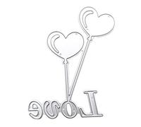 Love Balloon Metal Cutting Dies Valentine Day Die Cuts Embossing Template for Paper Photo Album Decor Metal Cutting Dies for Card Making Christmas