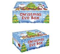 Love Balloons Bedfordshire Christmas Eve Box, Santa, Snowman & Gingerbread Man Design 35x25x15cm Cardboard
