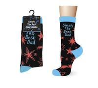 Love Balloons Bedfordshire Simply The Best Dad Fathers Day socks 1 Pair UK 7-11