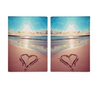 Love Beach Passport Holder Passport Wallet PU Leather Passports Protective Cover Slim Travel Accessories