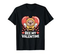 Love Bear Bee Heart Bee My Valentine Motif Value Graphic T-Shirt