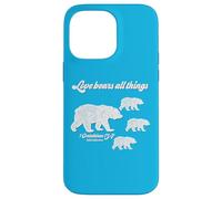 Love Bears All Things 1 Corinthians 13:7 Bible Scripture Case for iPhone 14 Pro Max