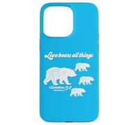 Love Bears All Things 1 Corinthians 13:7 Bible Scripture Case for iPhone 15 Pro Max