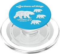 Love Bears All Things 1 Corinthians 13:7 Bible Scripture PopSockets PopGrip for MagSafe