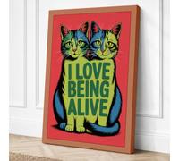 Love Being Alive Canvas Wall Art Print 30x20 Inch