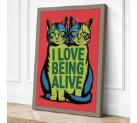 Love Being Alive Canvas Wall Art Print 30x20 Inch