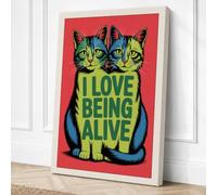 Love Being Alive Canvas Wall Art Print 30x20 Inch