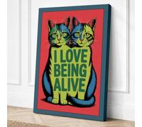 Love Being Alive Modern Canvas Wall Art Print 30x20 Inch (76 x 51 cm)
