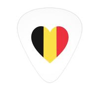 Love Belgium Flag Guitar Picks Plectrums For Guitar Bass 12 Pack