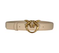 Pinko Women's Belt, Beige/Smoke Grey/Antique Gold, S