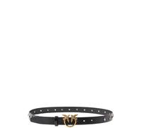 Love Berry Wrinkled Leather Belt - female - PINKO - Belts - Black - M - Accessories M