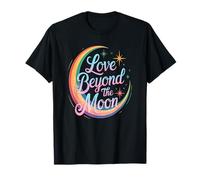 Love Beyond The Moon Rainbow Celestial Pride Magic Vibes T-Shirt