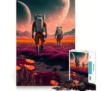 Love Beyond The Stars 1000 Pieces Jigsaw Puzzles for Teenagers Strong Memory DIY Fun Joyful Challenge Xmas Idea (38x26cm)