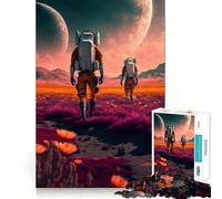 Love Beyond The Stars for Adults 1000 Piece Jigsaw Puzzle Serene Game Perfect Connection Pattern Build Birthday Surprise (38x52cm)