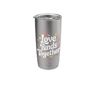 Love Binds Together Romantic Connection Relationship |- Stainless Steel Insulated Tumbler