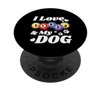 Love Bingo and Dogs Night Lucky Game Party PopSockets Adhesive PopGrip