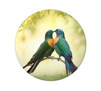 Love Birds Custom Pins 5 PCS, Personalized Photo Buttons, Metal Pinback Button Badges for Backpacks, Hats, Funny Backpack Pins Aesthetic Lapel Badge Pins Gifts for Men Women, One Size, Metal, no