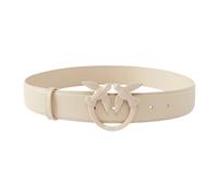 Love Birds Diamond Cut Belt - female - PINKO - Belts - Beige - M - Accessories M