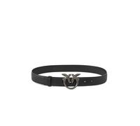 Love Birds Diamond Cut Belt - female - PINKO - Belts - Black - S - Accessories S