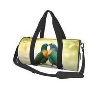 Love Birds Duffel Bags for Women Men, Foldable Travel Totes Bag for Airplane Essentials, Weekender Overnight Bags Large Sport Gym Bag Carry On Luggage Bag with Strap