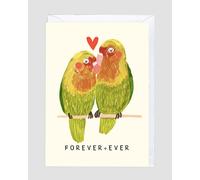 Love Birds Greeting Card, Blank Inside with White Envelope