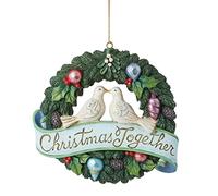 Love Birds in Wreath Hanging Ornament - Heartwood Creek by Jim Shore