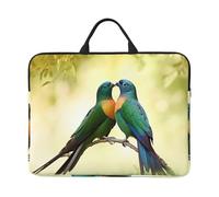 Love Birds Laptop Case 14 in, TSA Laptop Sleeve Shockproof Protective Notebook Case Water Resistant Computer Bag with Handle Briefcase Handbags for Men Women