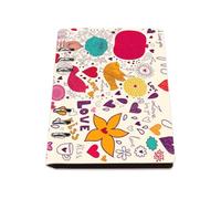Love Birds Notebook, Pu Leather Notebooks, Lined Paper Notebook for School 180Pages/90Sheets, Notepads for Office, Workbook Journaling Writing, College Supplies Journal Diary
