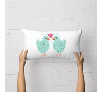 Love Birds Rectangular Cushion - 30x50cm - Soft Touch