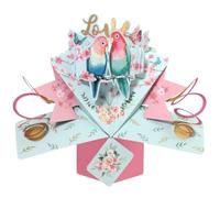 Love Birds Romantic Pop-Up Greeting Card Second Nature 3D Pop Up Cards